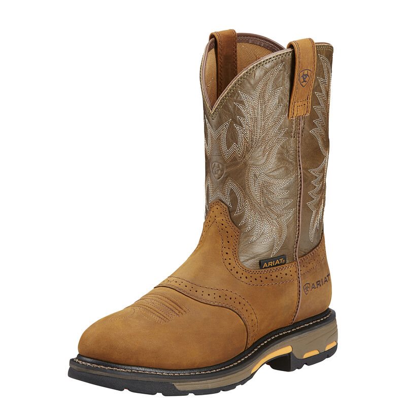 Ariat Work: Workhog Pull-on Zapatos de Seguridad Hombre - Marrones (KBFEU4273)